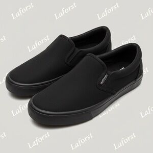 Authentic Laforst slip resistant slip on canvas work sneakers sz 9.5 women's